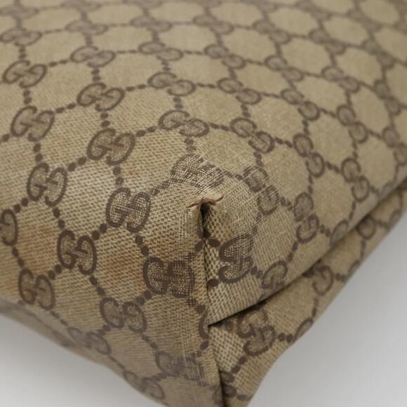 GUCCI GG Supreme Web Sherry Line Tote Bag Pvc Beige Red 39 02 003 - Picture 12 of 16